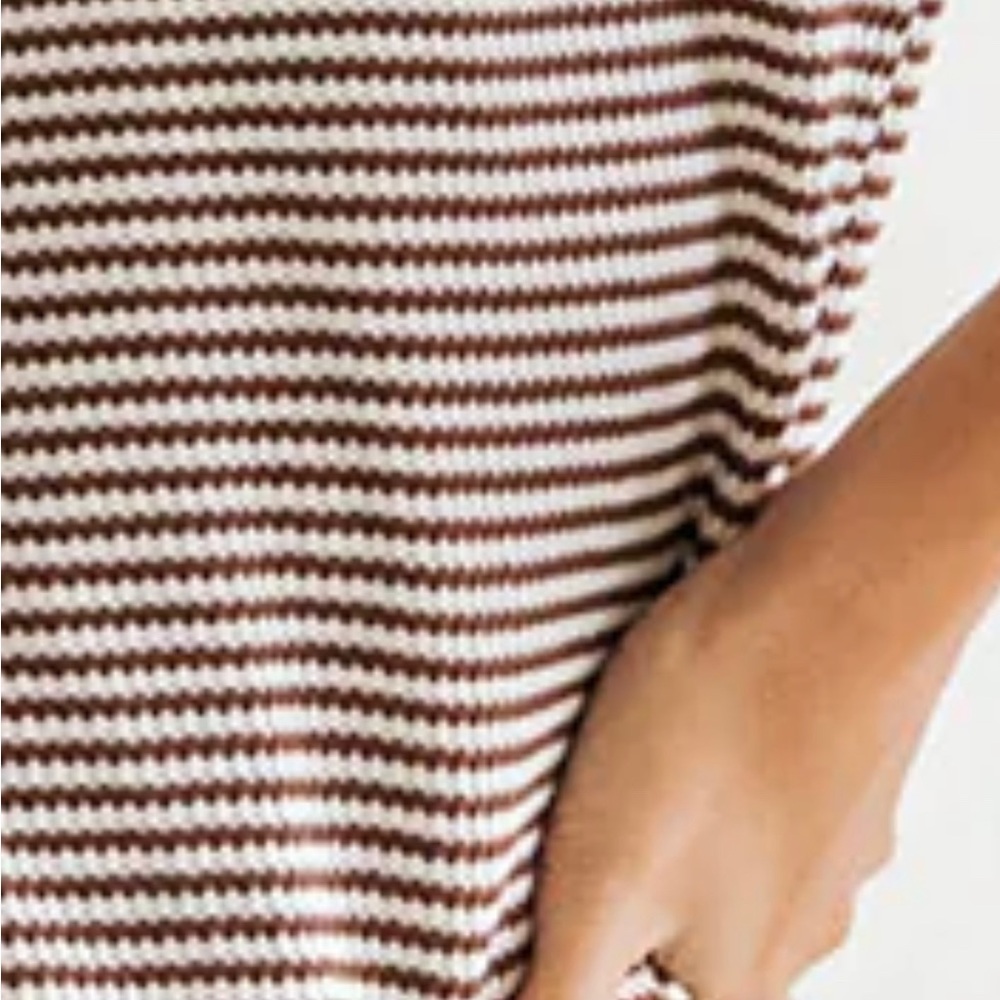 NWT Sabo Skirt Mallory Striped Knit Top Button Down - Picture 3 of 6